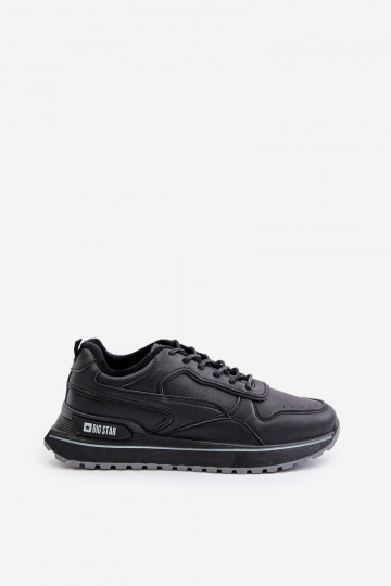 Zateplené pánské sneakers Big Star OO174675 HI-POLY SYSTEM Černé 2