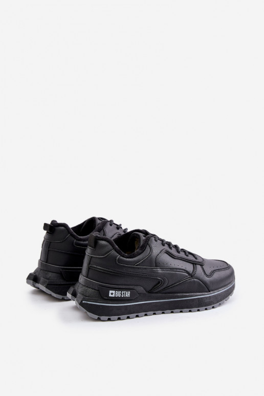 Zateplené pánské sneakers Big Star OO174675 HI-POLY SYSTEM Černé Zateplené pánské sneakers Big Star OO174675 HI-POLY SYSTEM Černé