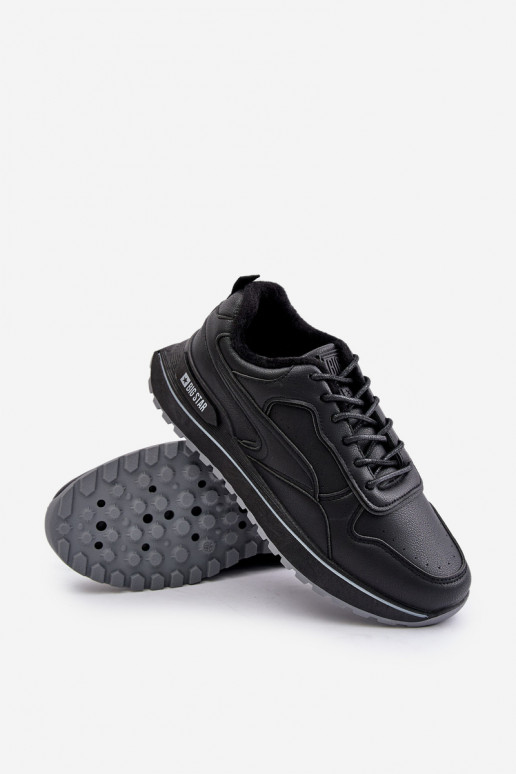 Zateplené pánské sneakers Big Star OO174675 HI-POLY SYSTEM Černé Zateplené pánské sneakers Big Star OO174675 HI-POLY SYSTEM Černé