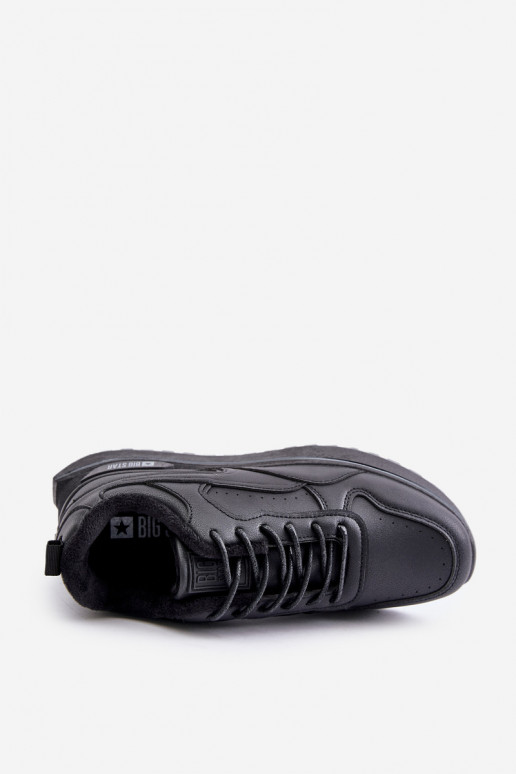 Zateplené pánské sneakers Big Star OO174675 HI-POLY SYSTEM Černé Zateplené pánské sneakers Big Star OO174675 HI-POLY SYSTEM Černé