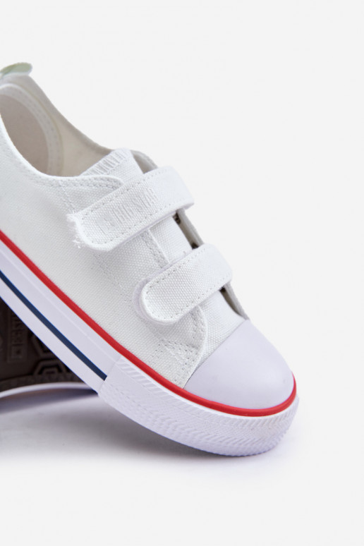 Dětské Tenisky Na Suchý Zipper Big Star OO374009 Bílé Dětské Tenisky Na Suchý Zipper Big Star OO374009 Bílé