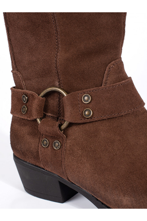 Hnědé dámské kovbojky Sergio Leone