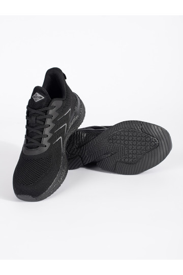 Černé lehké sportovní boty na šněrování 2