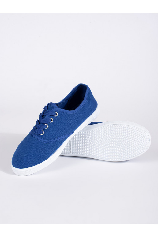 Modré šněrovací dětské tenisky