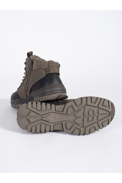 Pánské hnědé zimní trekové boty