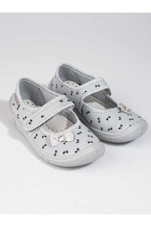 Šedé pantofle Viggami Kalina pro dívky