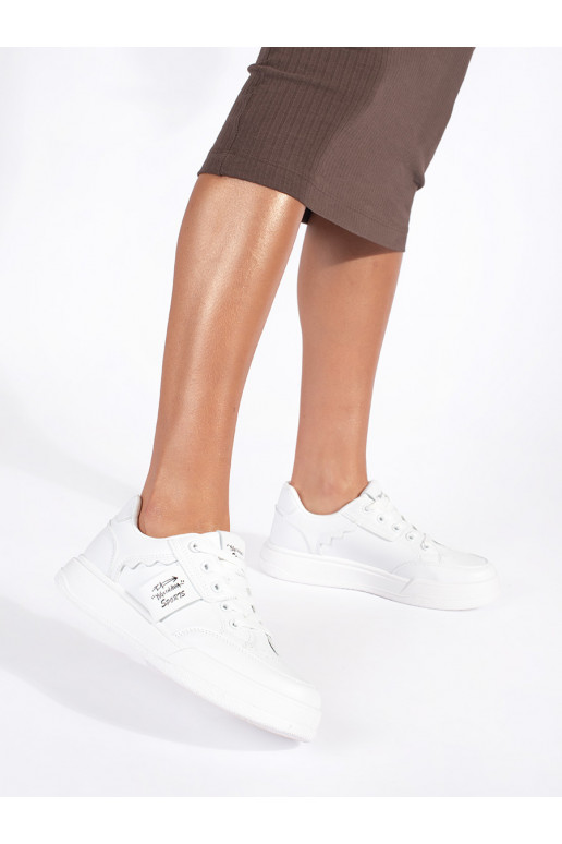 Bílé sneakersy na platformě