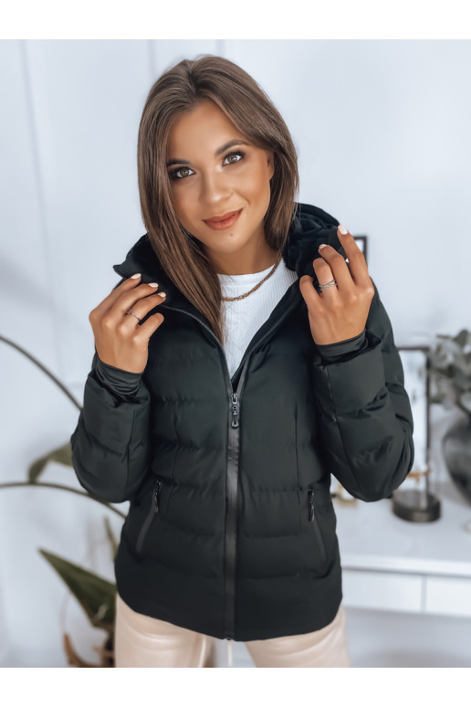 Černá dámská prošívaná zimní bunda s...