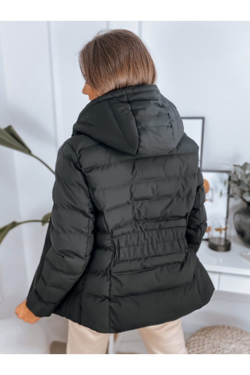 Černá dámská prošívaná zimní bunda s...