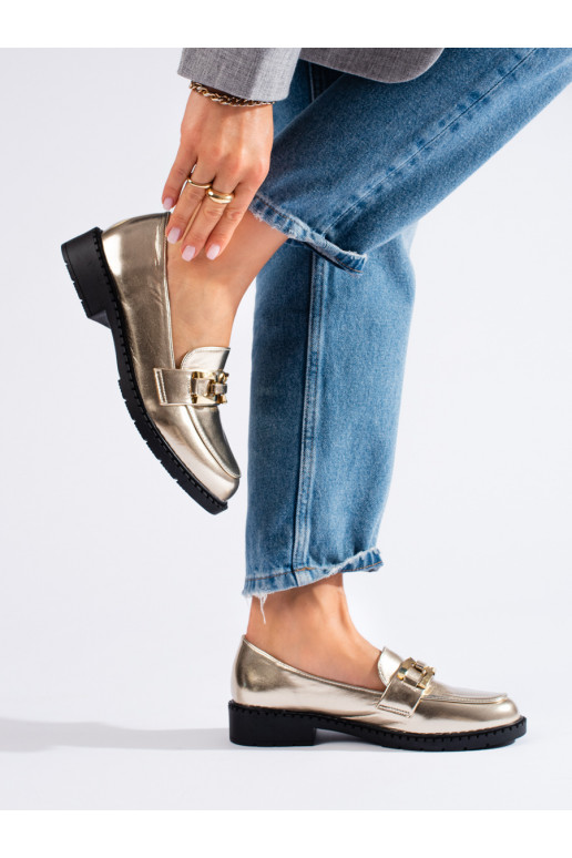 Zlaté dámské polobotky