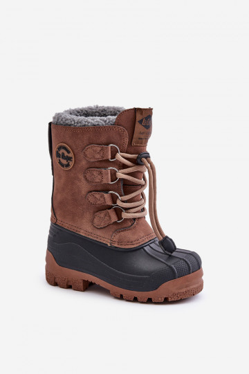 Vysoké Teplé Dětské Sněhule Se Stažením Hnědé Lee Cooper LCJ-24-44-2842K