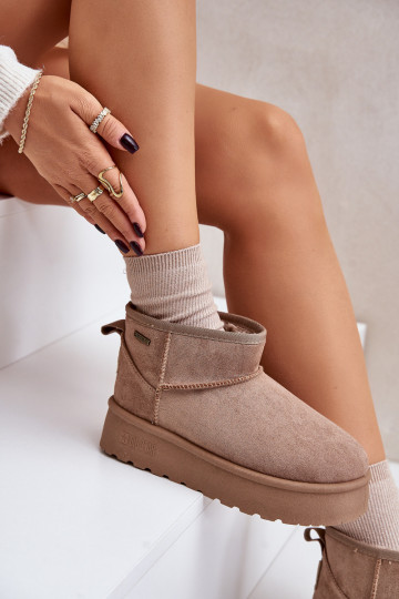 Nízke sněhule na platformě Big Star OO274A100 béžové