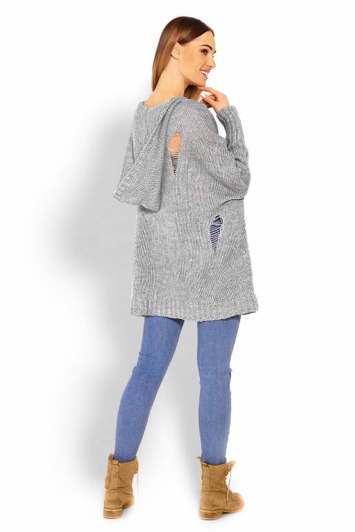  Ilgas džemperis modelis 114560 PeeKaBoo 