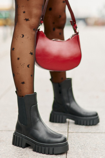 Kotníkové Boty Zateplené Na Zip S.Barski HY42-975 Černé