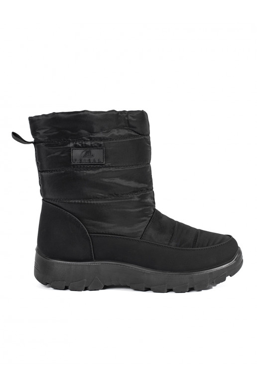 Černé pohodlné zateplené dámské sněhule