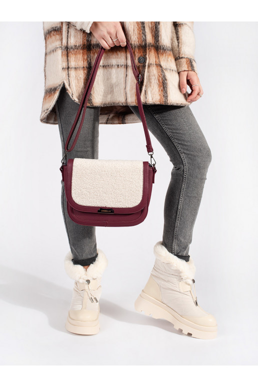 Béžové dámské sněhule s kožešinou na platformě