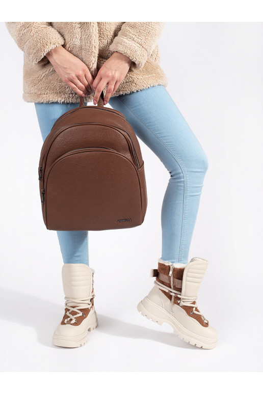 Béžové dámské sněhule s kožešinou na hrubé podrážce