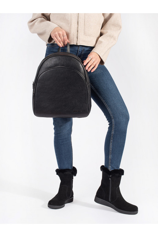 Černý klasický dámský batoh