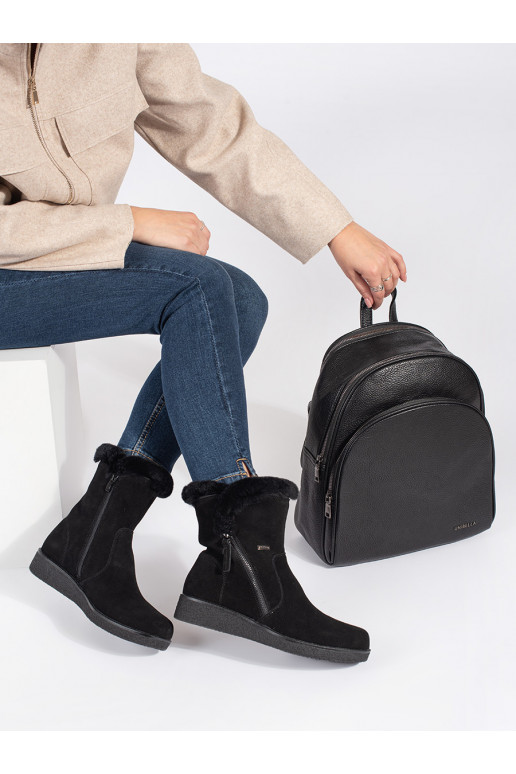 Černý klasický dámský batoh