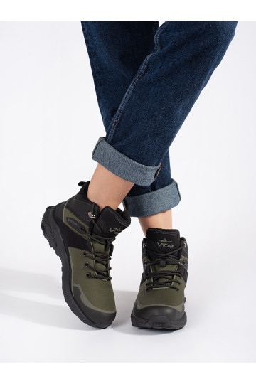 Zelené trekové boty zateplené 2