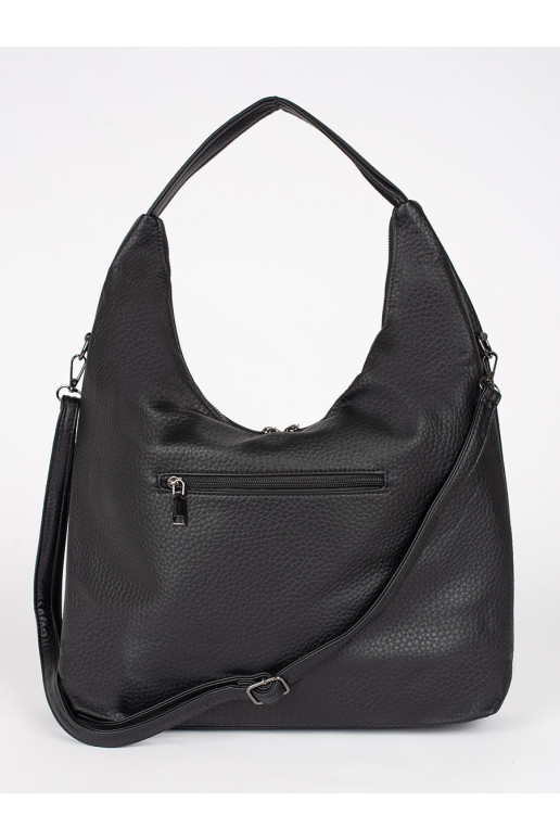 Černá dámská kabelka přes rameno s nastavitelným popruhem