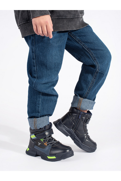 Vysoké zateplené chlapecké boty