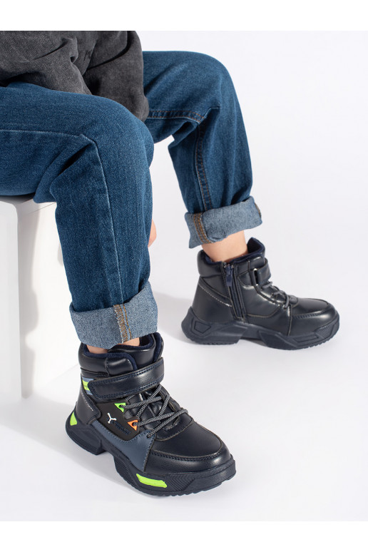 Vysoké zateplené chlapecké boty