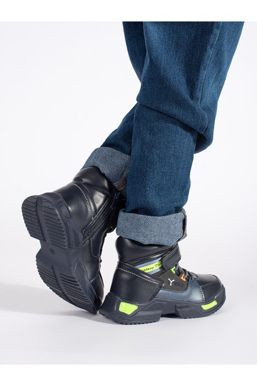 Vysoké zateplené chlapecké boty