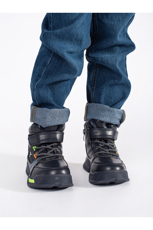 Vysoké zateplené chlapecké boty