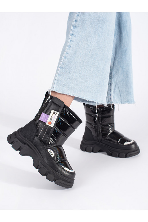 Prošívané dívčí sněhule lesklé