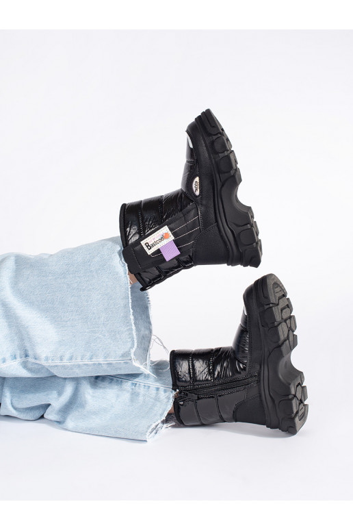 Prošívané dívčí sněhule lesklé