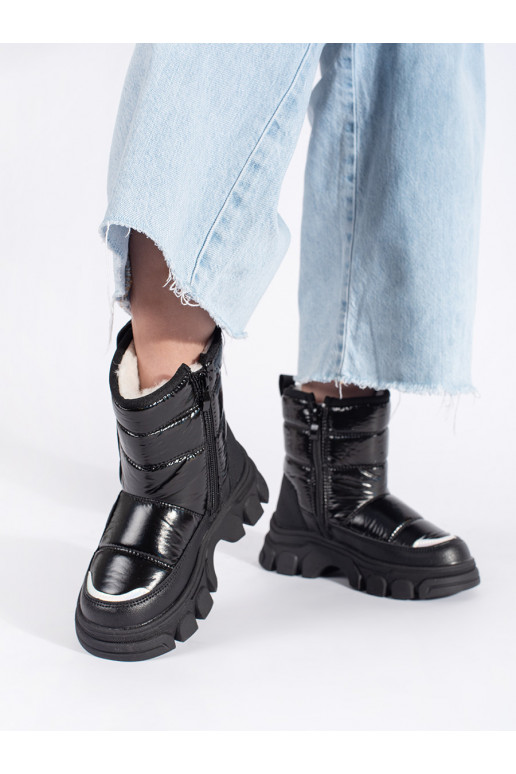 Prošívané dívčí sněhule lesklé