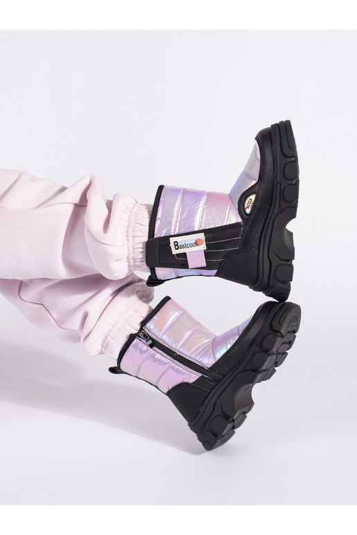 Prošívané dívčí sněhule lesklé