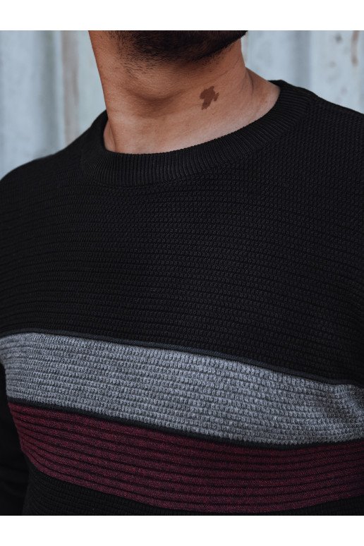 Pánský černý Svetr Dstreet Pánský černý Svetr Dstreet