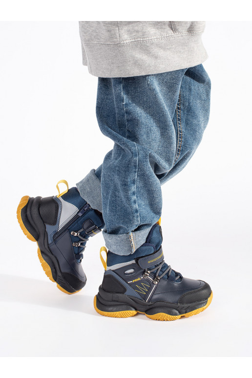 Vysoké chlapecké kotníkové boty