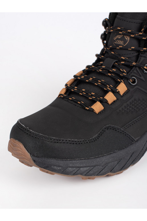 Černé pánské šněrovací trekové boty