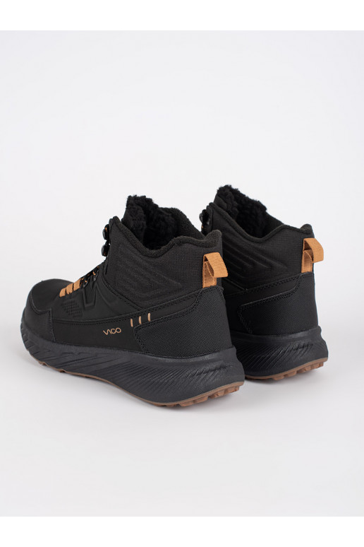 Černé pánské šněrovací trekové boty