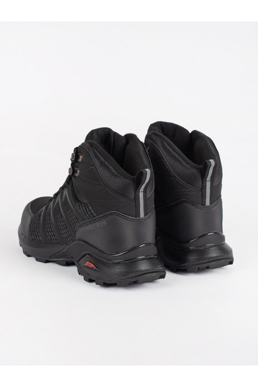 Černé zateplené pánské trekové boty