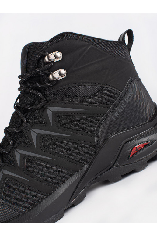 Černé zateplené pánské trekové boty