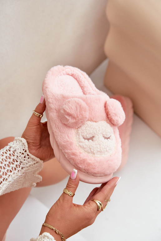 Teplé kožené pantofle dámské růžové Jozelinetta Teplé kožené pantofle dámské růžové Jozelinetta