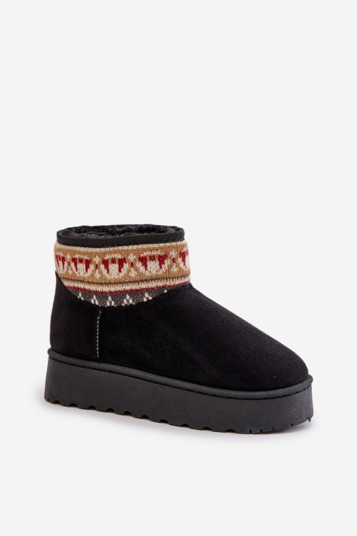 Dámské Sněhule S Vzorem Na Platformě Černé Avatharia Dámské Sněhule S Vzorem Na Platformě Černé Avatharia