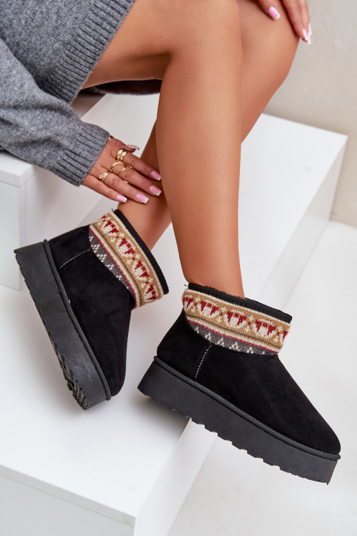 Dámské Sněhule S Vzorem Na Platformě Černé Avatharia Dámské Sněhule S Vzorem Na Platformě Černé Avatharia