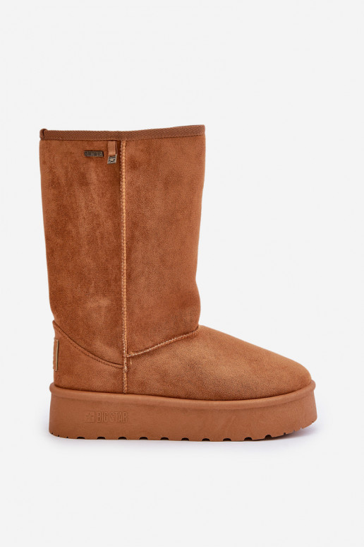 Vysoké Sněhové Boty Na Platformě Big Star OO274893 Camel Vysoké Sněhové Boty Na Platformě Big Star OO274893 Camel