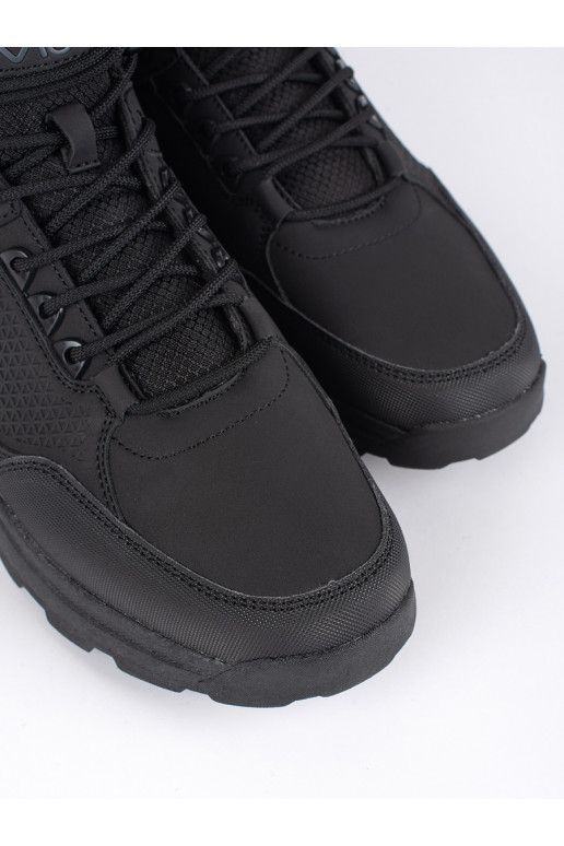 Černé trekové boty pánské se zateplením