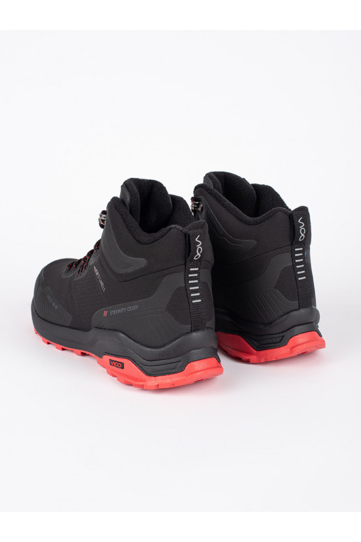 Černo-červené pánské boty trekové