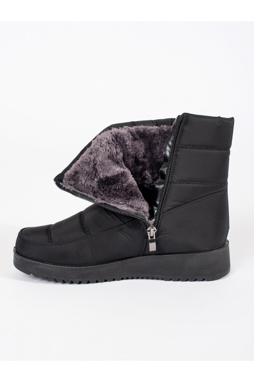 Černé pohodlné dámské sněhule