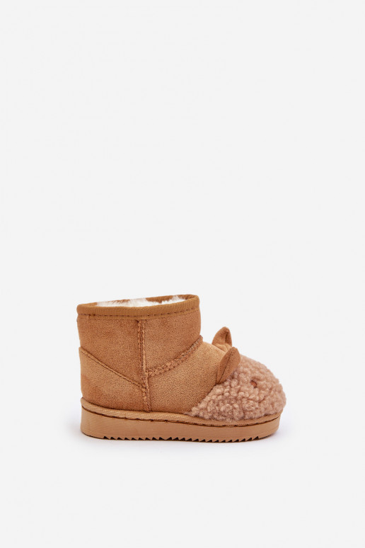 Zateplené Dětské Sněhové Boty Lamy Camel Esandira Zateplené Dětské Sněhové Boty Lamy Camel Esandira