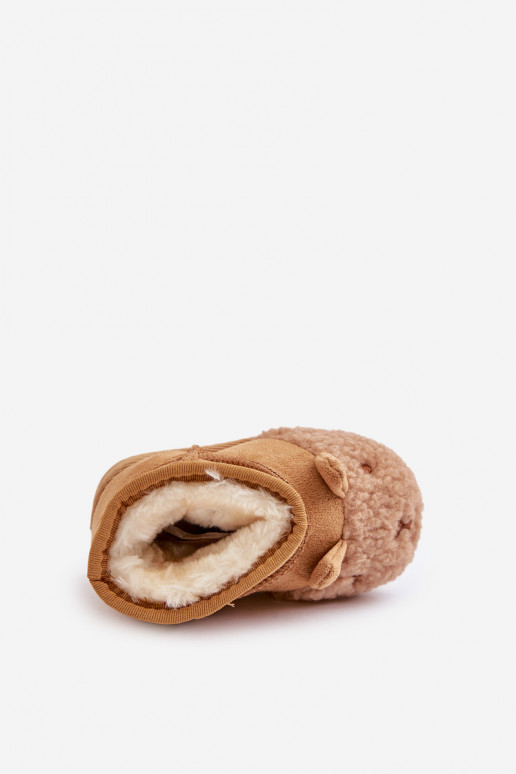Zateplené Dětské Sněhové Boty Lamy Camel Esandira Zateplené Dětské Sněhové Boty Lamy Camel Esandira