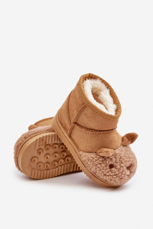 Zateplené Dětské Sněhové Boty Lamy Camel Esandira Zateplené Dětské Sněhové Boty Lamy Camel Esandira