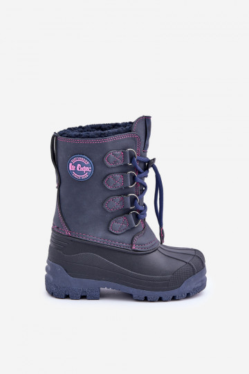Vysoké Teplé Dětské Sněhule Se Stahováním Modré Lee Cooper LCJ-24-44-2843K 2